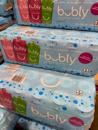 Image of Bubly Grapefruit, Raspberry & Lime Variety Pack - 23 x 355 ML